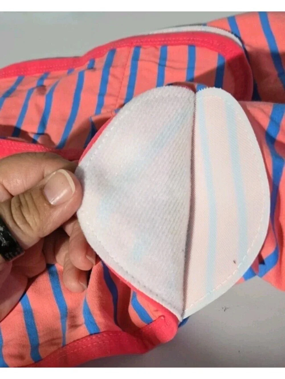 Dog Recovery One-Piece Pink Blue